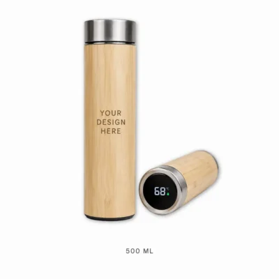 Bamboo LED Temperature Bottle