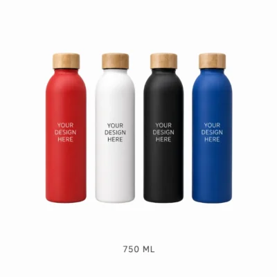 Water Bottle with Bamboo Lid