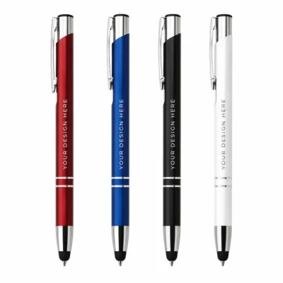 Aluminium Stylus Ballpoint Pen with Metal Clip