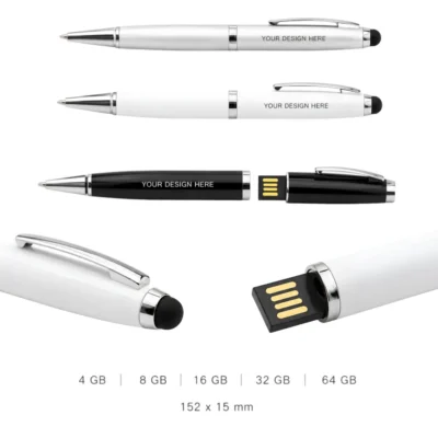 Ballpoint Pen USB Flash Drive with Stylus
