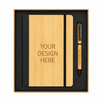Bamboo A5 Notebook & Bamboo Pen Gift Set