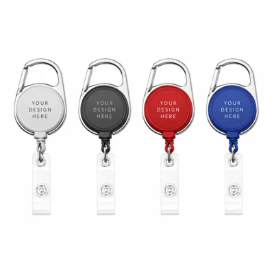 Carabiner Reel Badge