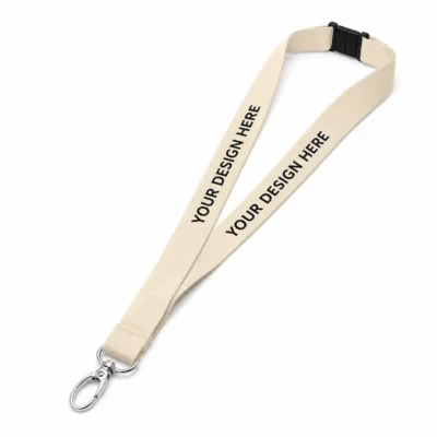 Eco-Friendly Cotton Lanyard with Safety Buckle