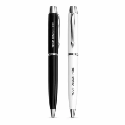 Glossy Chrome Metal Ballpoint Pen