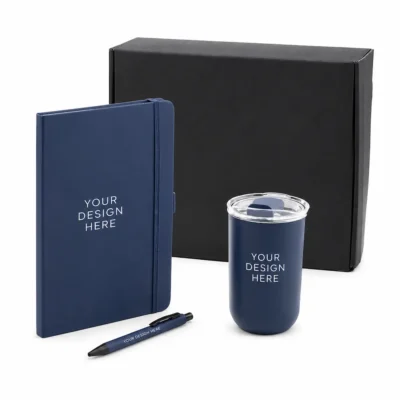 3-Piece Corporate Gift Set with 300ml Double-Wall Tumbler, A5 Notebook & Pen