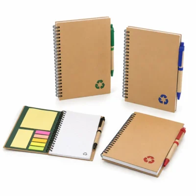 Natural Kraft Eco Notebook Organizer with Pen