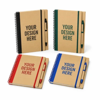 Recycled Spiral Notebook with Pen