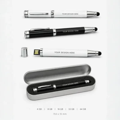Stylus Pen USB Flash Drive with Presentation Case