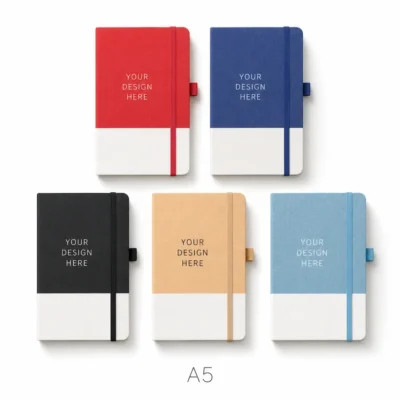 Two-Tone PU Leather Notebook