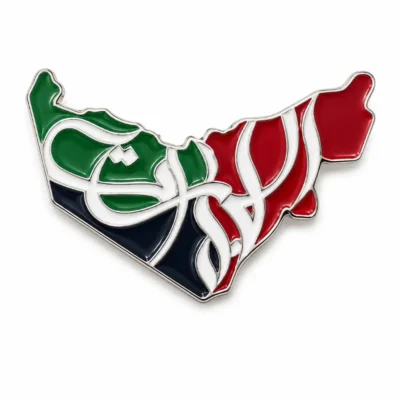 UAE Map Badge Calligraphy