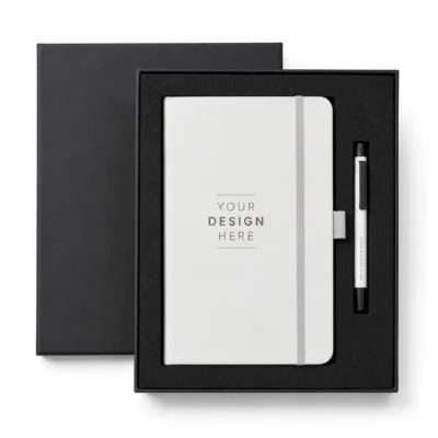 Premium PU Notebook & Metal Pen Gift Set