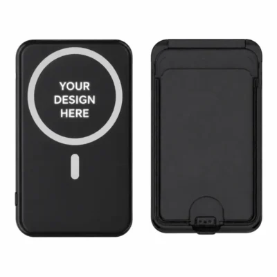 15,000mAh MagSafe Wireless Power Bank with Card Wallet & Phone Stand