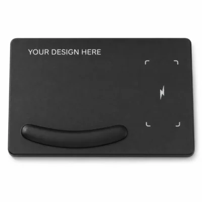15W RPET Wireless Charging Mouse Pad with Ergonomic Forearm Support