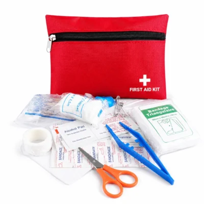 Compact First Aid Kit with Essential Medical Supplies