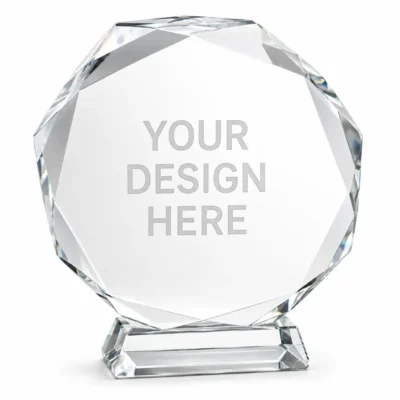 Prestige Octagon Crystal Award