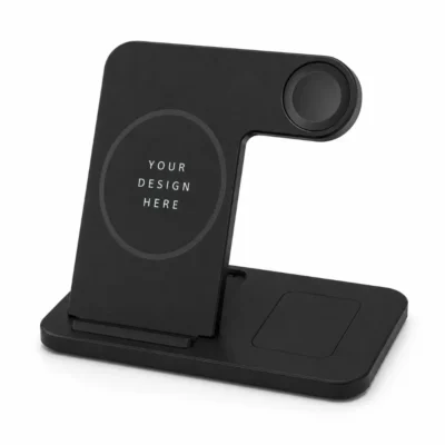 3-in-1 15W Wireless Charging Stand for Phone, Apple Watch & AirPods