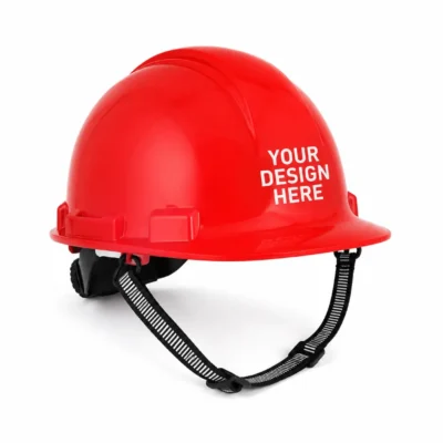 HDPE Ratchet Safety Helmet with Chin Strap