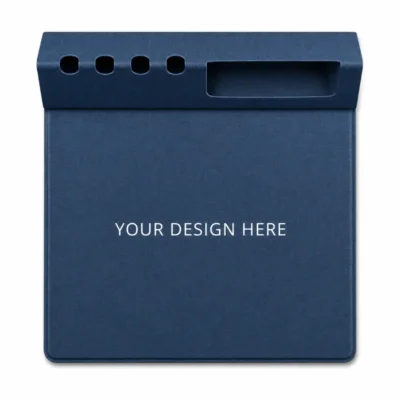 Multifunctional PU Mouse Pad with Pen, Business Card & Phone Organizer