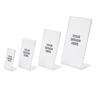L-Style Slanted Acrylic Sign Holder