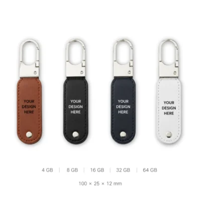 Leather Carabiner USB Flash Drive