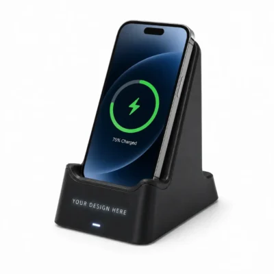 Light-Up Logo Wireless Charging Stand & Phone Holder