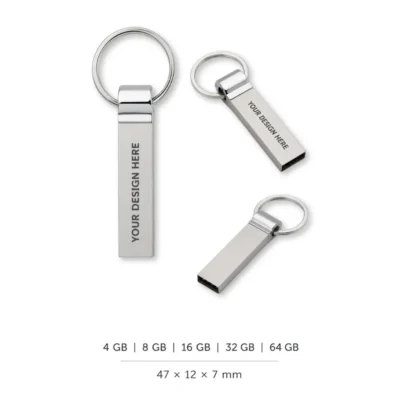 Metal USB Flash Drive Keychain