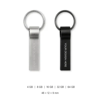 Mini Metal USB Flash Drive Keychain