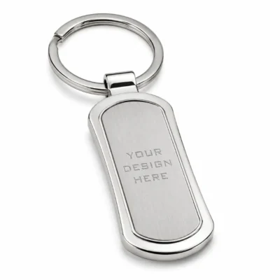 Tapered Metal Keychain