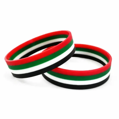 UAE Flag Silicone Wristbands