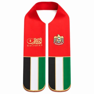 UAE National Day Embroidered Flag Scarf