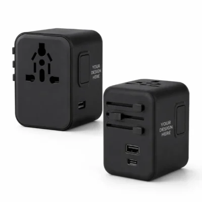 Universal Travel Adapter with Dual USB & Type-C Ports