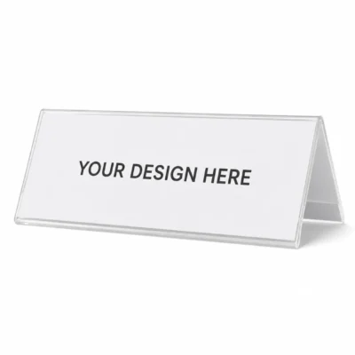 V-Style Double-Sided Acrylic Table Sign Holder